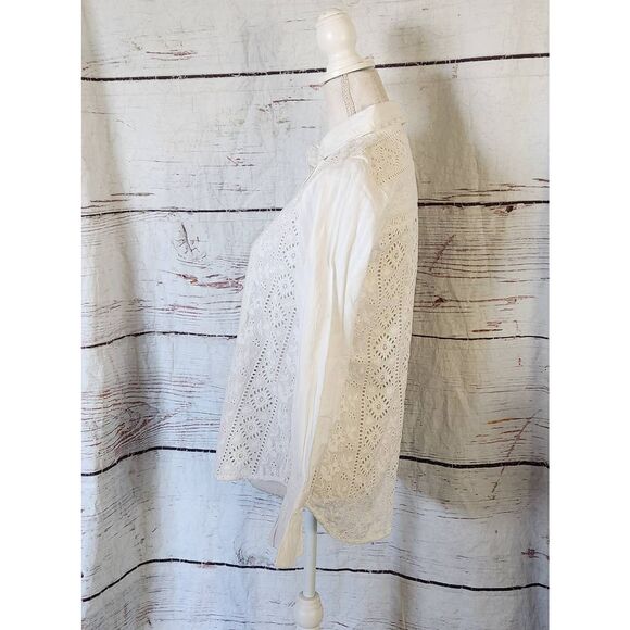 Sundance Jolene Elegance Eyelet Cottagecore Top Size XS - Picture 4 of 8